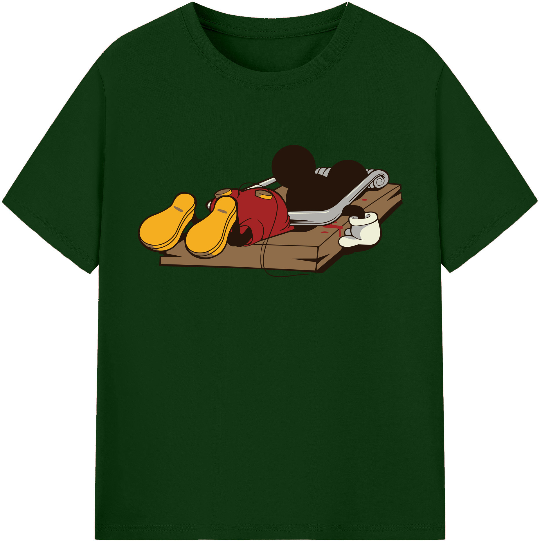 （画像用） ミッキーマウス Mickey Mouse 綿100％半袖Tシャツ（フロントプリント）